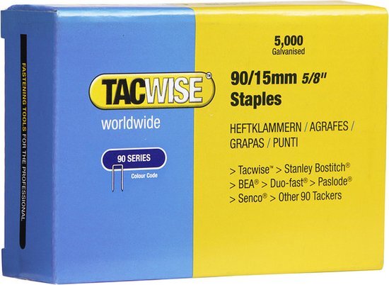 Tacwise nieten 90 series 5.8/15mm (5000 Stuks)