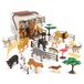 Terra by Battat Terra 60-delige dierenfiguren, verzameling, jungledieren, safari-speelgoedset – tijger, lowe, giraf, zebra, olifant en meer – speelgoed vanaf 3 jaar