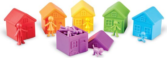 Learning Resources Familie Figuren: Sorteerset met huisjes