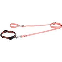 FIT+FUN kraag+leiband set zalm M