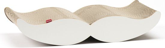 Hoopo Moustache Kartonnen Krabmeubel Wit