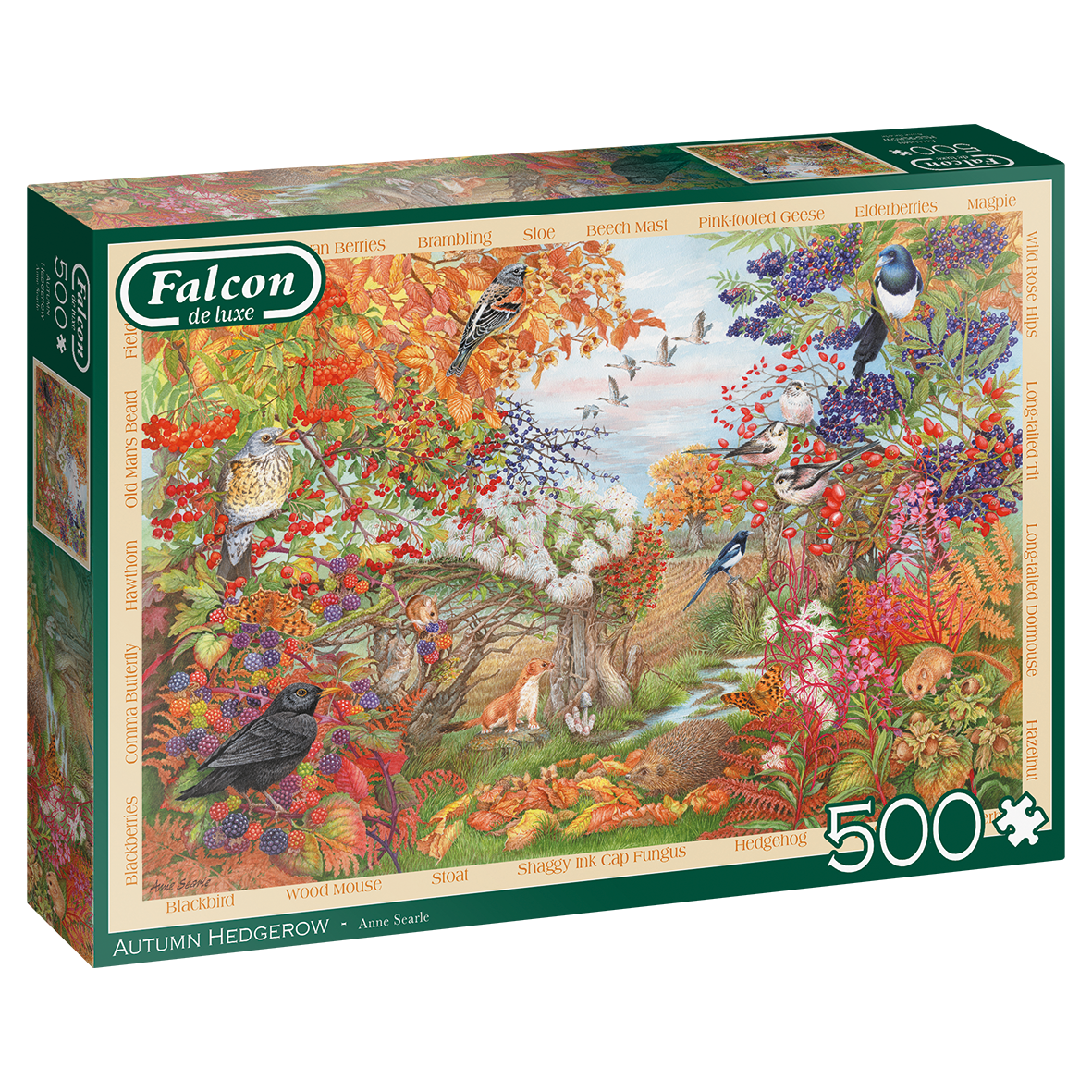 Falcon de luxe Autumn Hedgerow 500 stukjes Puzzel