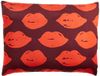 BonaMaison Oranje-Bordeaux Decoratieve Kussensloop, Kussenhoezen Bank, Decoratieve Kussenhoesjes, Kussensloop; Sofa, Slaapkamer, Kantoor, Auto 45x60 Cm - Ontworpen en vervaardigd in Turkije