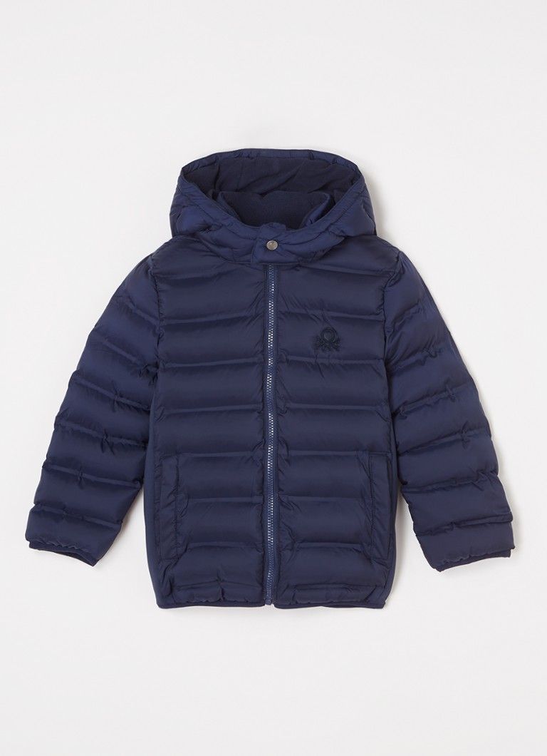 Benetton Gewatteerde jas met afneembare capuchon