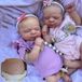 Reborn Reborn-tweelingpoppen, 45,7 cm, vinyl, waterbestendig, set van 2 poppen