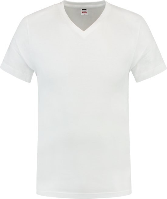 Tricorp T-shirt V-hals fitted - Casual - 101005 - Wit - maat XS