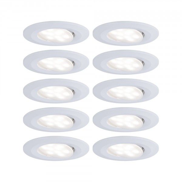 Paulmann 999.22 - Spot - 530 Lumen - 6W - Neutraal Wit - Wit - IP65 - Buiten - 90mm