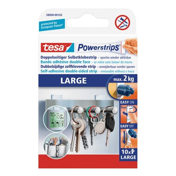 Tesa Powerstrips large (10 stuks)