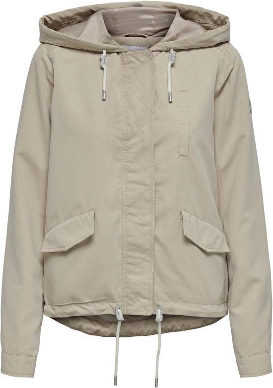 ONLY ONLSKYLAR HOOD SPRING JACKET CC OTW Dames Jas - White Pepper - L - Women