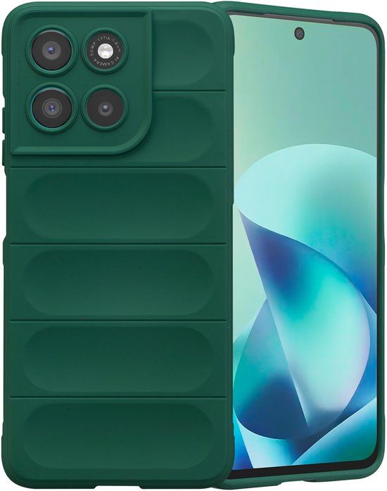 imoshion EasyGrip Backcover - Geschikt voor Motorola Moto G57 Power - Donkergroen