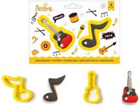 Decora Koekjes Uitsteker Set Noot & Gitaar -2st-