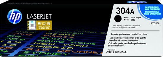 HP 304A Zwart - Originele Toner - CC530A