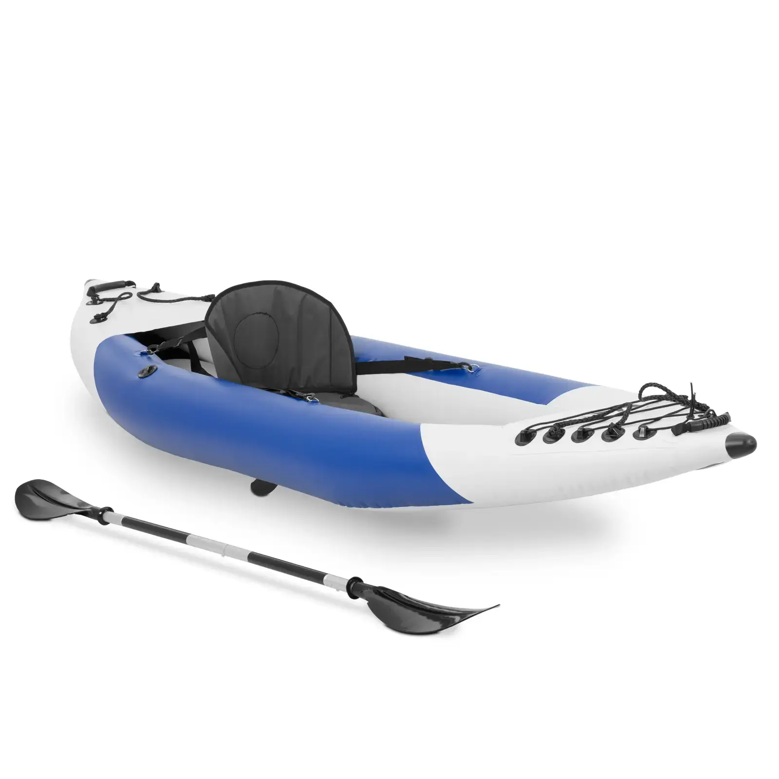 MSW Opblaasbare kajak - single seater - complete set met peddel, zitje en toebehoren