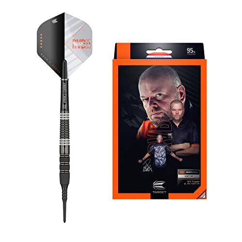 Target Darts Unisex Rvb 95 X Echo 95% wolfraam Set Soft Tip Darts, zwart en grijs, 18G UK