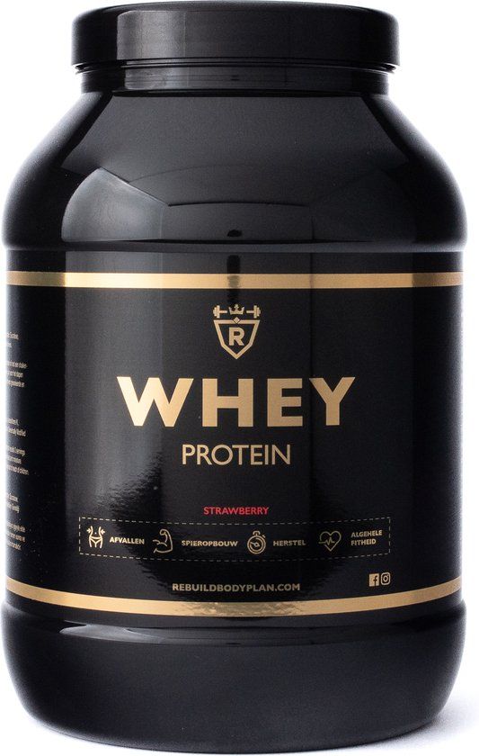 Rebuild Body Plan Rebuild Nutrition Whey Protein Aardbei 1000g