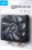 DeepCool WIND BLADE 120 W Single Colour White LED 120mm High Fan, Hydro Bearing, Low Noise