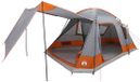 vidaXL Tunneltent 8-persoons Grijs en Oranje Polyester