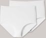 Schiesser Maxislips 2-pack katoen wit - 95/5 Dames Onderbroek - weiss