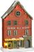 Luville Kerstdorp Bryggen disco - 17x8.5x24 cm - Polyresin - Multi