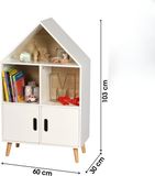 Urban Living JUDY WILD "DREAM" Boekenkast Wit MDF 60x30x103cm