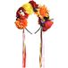 amscan Halloween Floral hoofdband, 1 st