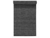 Scandi Living Tapis en laine Lea noir 80 x 240cm