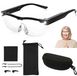 Loupe avec éclairage LED, 300%, adaptée aux porteurs de lunettes