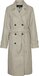 VERO MODA VMFORTUNEVEGA LONG TRENCHCOAT GA NOOS Women's Coat - Size XL - Silver Mink