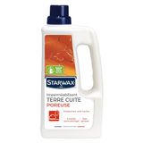 Starwax Vlekbescherming, onzichtbaar, poreuze bescherming voor tometten en gekookte terrassen, 1 l, ideaal voor het beschermen van poreuze vloeren, 2 stuks