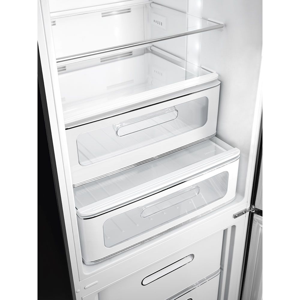 Smeg FAB32RBL6 Koel-vriescombinatie - Vrijstaand - 331 l - Zwart