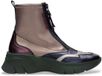 Hispanitas bottines de sport en cuir bronze