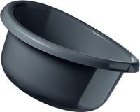 KADAX Kunststof kom, spoelbak in verschillende maten en kleuren, robuuste wasbak, universele kom, spoelbak voor badkamer, wasruimte (30 l, antraciet)