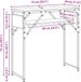 vidaXL Konsolentisch Artisan Eiche Bearbeitetes Holz 75x30x75cm