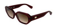 Lacoste L6091S Transparent burgundy 55/17/145 WOMAN Zonnebrillen