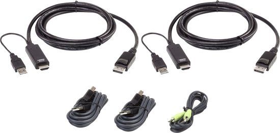 Aten 2L-7D02UHDPX5 HDMI naar DP KVM KabelKit - 5 stuks