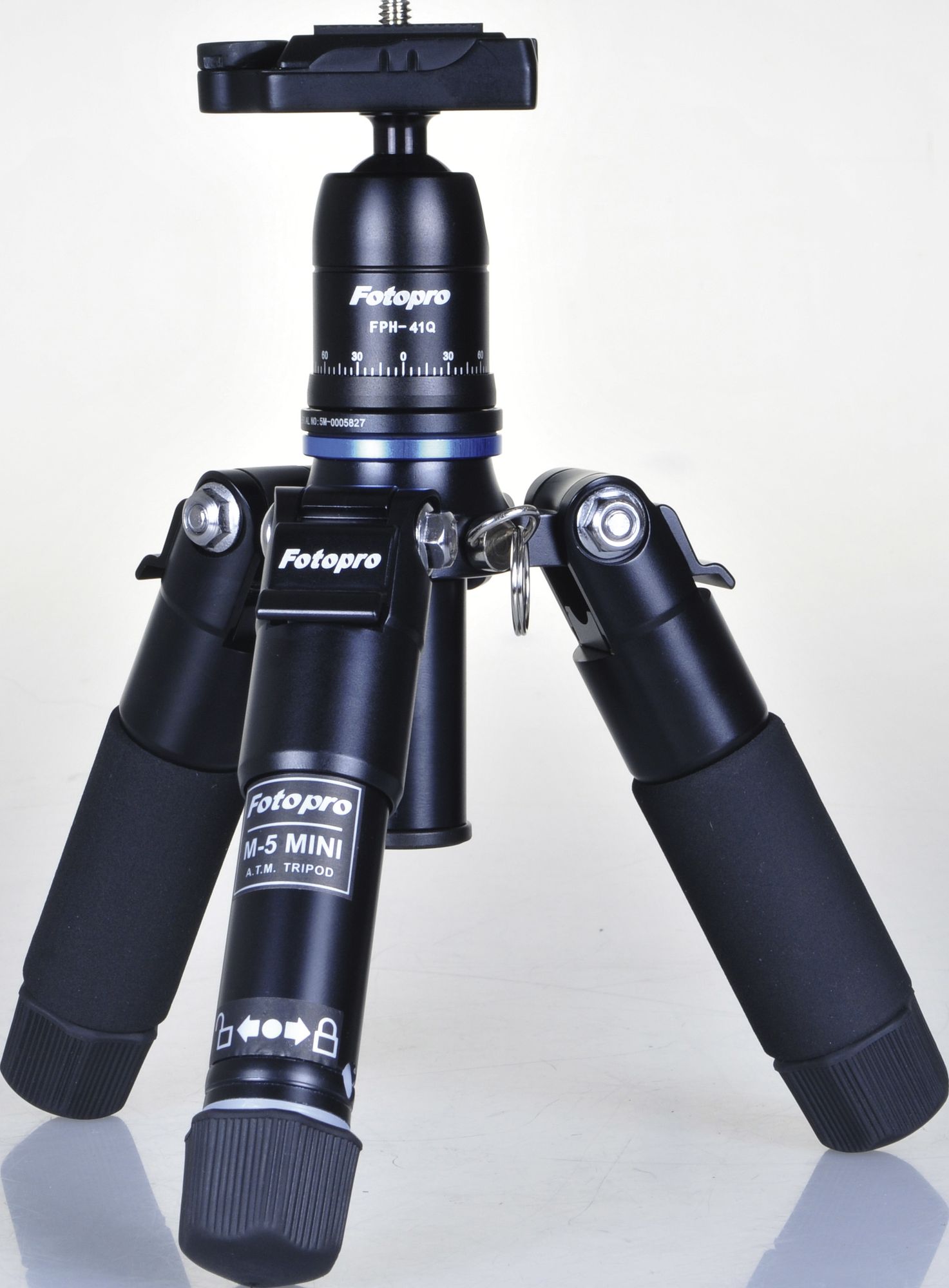 Rollei M5-Mini Tripod - Black/Blue - 3kg Max. Load