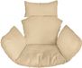 FEROCITY - Hangstoel Kussen XXL - Hangstoelkussen - Tuincocon Kussen - Schommelkussen - Polyester - Beige