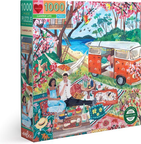 eeBoo Camper Life Puzzel 1000 stukjes