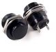 CHPN Drukknop - Vervangende knop - 16MM - 2 pins - Zwart - 2 stuks