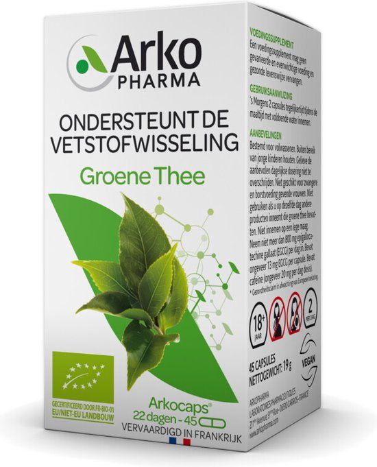 Arkopharma Arkocaps Groene Thee - 45 capsules - Voedingssupplement