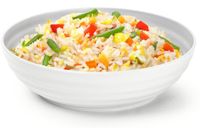 Plasticforte Rond bord/camping - diep bord/schaaltje - D19 x H5.5 cm - creme wit - kunststof - soepborden - onbreekbaar servies