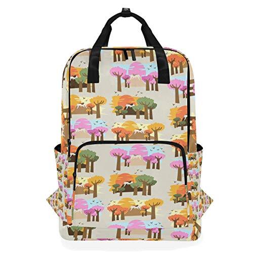 FANTAZIO Baobab bomen Afrika Patroon Rugzak Casual Daypack