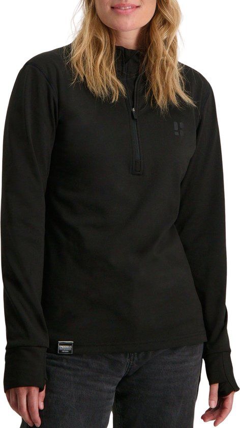 Poederbaas Arctic Wintersportpully Dames - Zwart - Maat XL