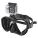 Seac Appeal Pro Duikmasker, gemaakt in Italië, met universele clip voor Action Cam, uniseks, volwassenen, zwart, smal