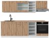 Vicco R-Line Complete keukeneenheid – 240 cm, WB Eik Artisanaal eiken/wit