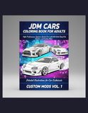 JDM Cars Coloring Book for Adults
