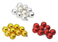 Christmas Gifts 78783 kerstballen, 4 cm, set van 3, meerkleurig