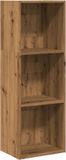 vidaXL Boekenkast 40x30x114 cm bewerkt hout artisanaal eikenkleurig