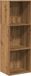 vidaXL Boekenkast 40x30x114 cm bewerkt hout artisanaal eikenkleurig