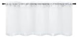 Merkloos Icecat Korte Voile Bistro Gordijnen met Satin Ribbon